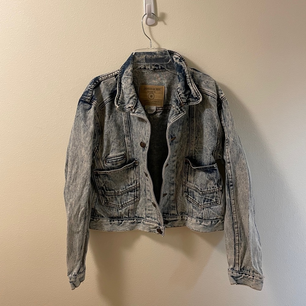 Vintage 80’s Jordache jean jacket acid wash M
